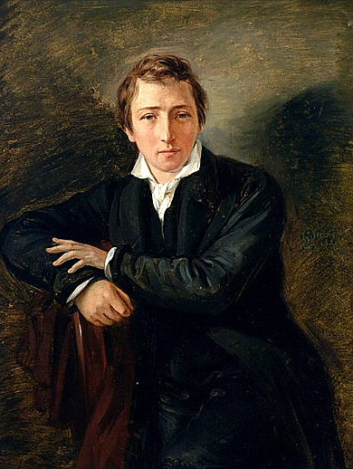 Heinrich Heine, 1831 Gemälde von Moritz Daniel Oppenheim