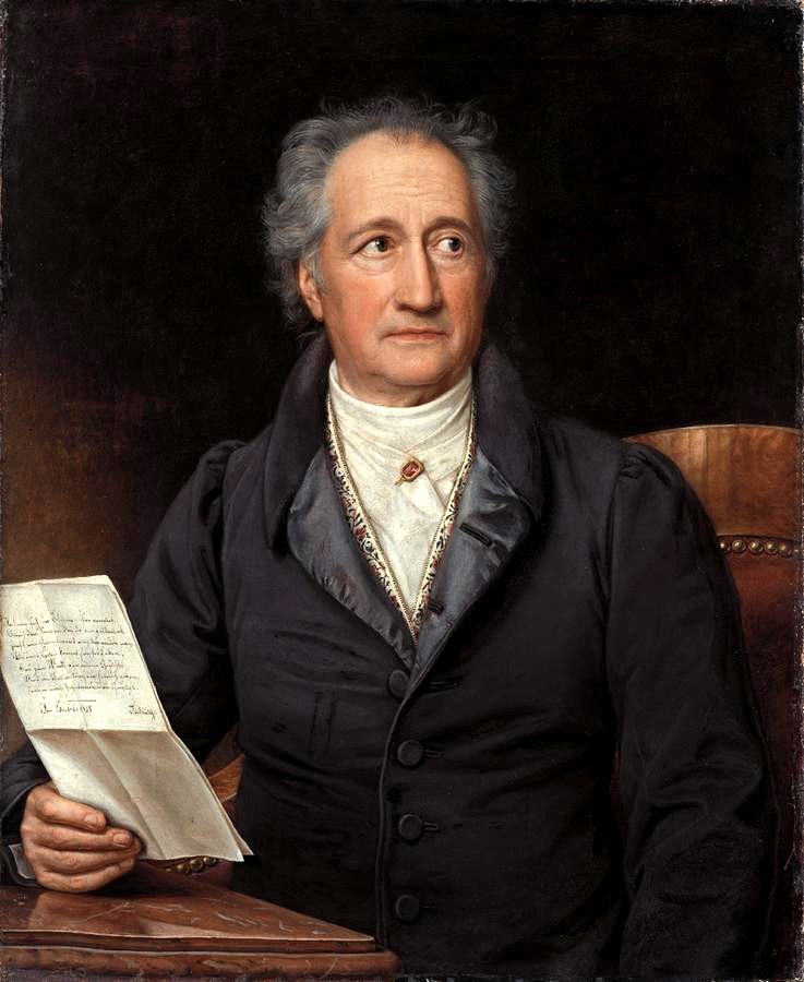 Johann Wolfgang von Goethe im 70. Lebensjahr, gemalt 1828 von Joseph Karl Stieler. Quelle: Wikipedia http://de.wikipedia.org/wiki/Datei:Goethe_(Stieler_1828).jpg